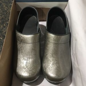 New Shiny Silver Dansko Shoes